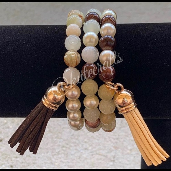 3 STACK HANDMADE BRACELET - Picture 2 of 2